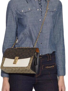 💯  Authentic Coach Lane Shoulder bag convertible crossbody nwt